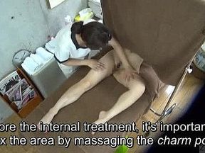 Subtitled CFNF ENF Japanese lesbian massage clinic oral sex