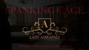 SPANKING CAGE Total lenghts 5:24 minutes  Whip Punisment Slave BDSM ?? Peitsche Strafe Sklave  LADY AMRAPALI  Herrin Mistess Domina