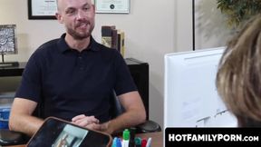 HotFamilyPorn.com - Tattooed jock Ryan Kneeds moans while stepbrother Jake Lawrence b