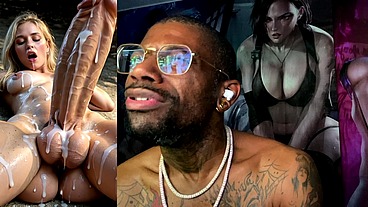 Big Dick Transgender Girl Busting Nuts On A Hiking Trail, AI Generated