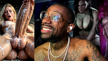 Big Dick Transgender Girl Busting Nuts On A Hiking Trail, AI Generated