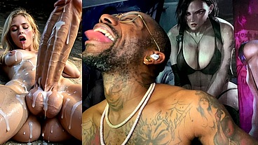 Big Dick Transgender Girl Busting Nuts On A Hiking Trail, AI Generated