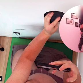 Pussy Toy at the Gloryhole - Hetero Enjoys the Mouth Fuck