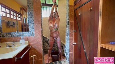 FREE USE Cum Whore Body Writing And Humiliated With Foam