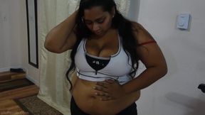 Bbw Workout Fail And Belly Stuffing