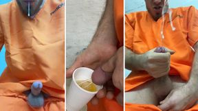 Domination of Russian CRIMINAL in prison. CUM. Piss. Humiliation. Dirty talk