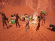 Santa gives cum to reindeer girls: fuck, facial, futa (wild life game)