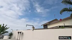 Tattooed Babe with Red Hair Rides Hard Outdoors on Older Guy in Wild Fetish Fuck Scene