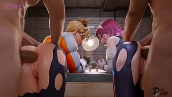 Dva y tracer corrida overwacht