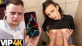 HUNT4K. His stocks are fallen while your cock is rising in my pussy
