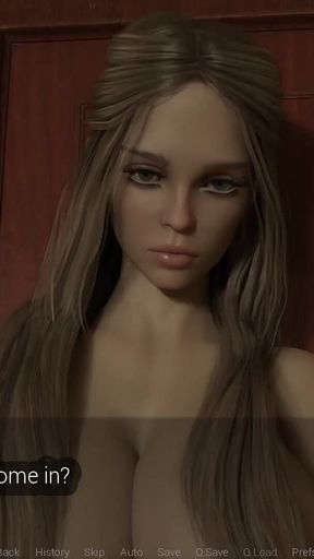 The Thickening #1- a Girl Gets a Cock- Futa Porn Game