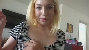 After A Little Cigarette Break Zoe Gets A Load Of Cum On Her Tits - Zoe Parker