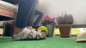 WRINKLED SOLES IN BIRKENSTOCK SLIPPERS - MOV Mobile Version