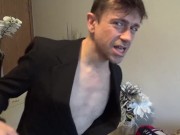 This Guy Dances Almost NAKED Touching Himself All Over!