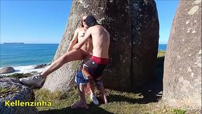 Fucking on the nudist beach in Santa Catarina Brazil !
