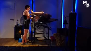 Marcus Pollack's Anal Odyssey: Fisted by Mistress Sandra in Dungeon Bondage
