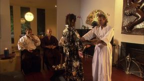 gianna lynn gives pleasure to a samurai and his big cock