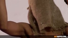 Sexy twink exposed while hung gets his big cock played