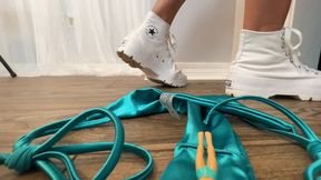 Giantess Shiny Blue Panty Ride POV