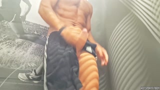 Watch me Cumming 3 times in a public dressing room - Risky but so hot