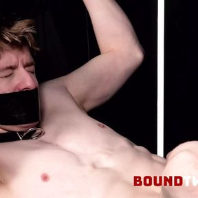 BoundTwinks Hung stud Tyler Tanner fucks sub Chris Keaton in a sling