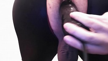 chubby inflatable dildo anal stretching fat butt gape large