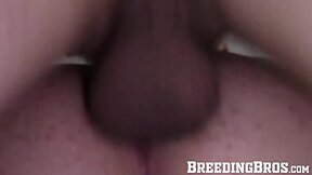 Amateur frat boys give homemade blowjob to tattooed newcomer in bareback group sex