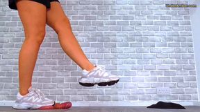 D45 Sole Cam - Goddess Amber - Demolishing Your Cock & Balls Under My New Balance 9060 Trainers - Trample Trampling CBT Ballbusting Crushing Crush Feet Foot Shoe Trainer