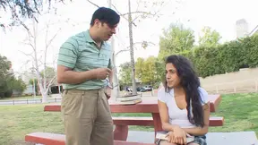 Timid Man Discovers Passionate Sex With Stunning Brunette Slut