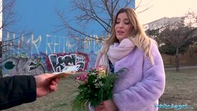 Busty blonde got fucked for money