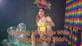 Smoking Misty 120s While I Bounce on My Dildo - SFL374