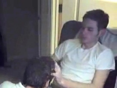 Swallow twink friend's cum