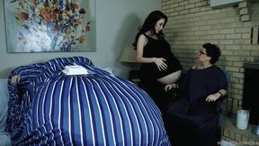 The Haunting of Hog Hollow - Part 2 - starring Ama Rio, Lust4Lea, Bailey Paige, Summer Marshmallow, and Ivy Davenport: Plump BBW and Thin Chick Get Possessed By SSBBW Feeder Feedee Ghosts, Pig Out, and Gain Weight to Immobility - 720 hd