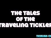 Chubby sub laughs while deviant Matt tickles his body and feet