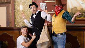 ”Time-Traveling Twink Dean Young Rides & Fucks Barkeep Charlie Cherry in Old West Saloon”