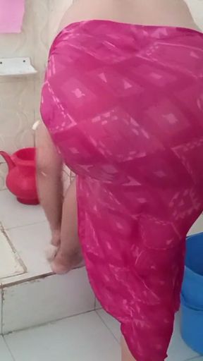 Spectacular moment from &quot;Bhabhi Change her Dress Hotel Washroom.&quot;