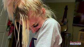Manipulating my Sassy body rub girl into showing off body