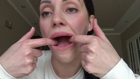 a sharp change in facial expression