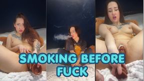 Smoking Asian Slut Gets Fucked Hard
