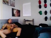 Phone sexy with my girl leads to me busting a fat nut