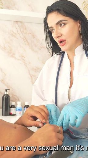 Interracial-i Find a Huge Cock in My Patient's Checkup and I Crave to Give Him a Juicy Blowjob.