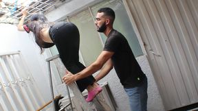 I Call Through the Broken Air and End up with the Technician's Pussy Full of Milk!