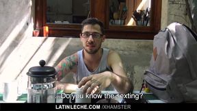 LatinLeche - Two hotel strangers agree to fuck on cam for ca