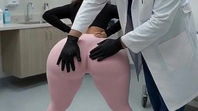 Petite Big Ass Girl Twerking in Tight Pink Leggings and Thong