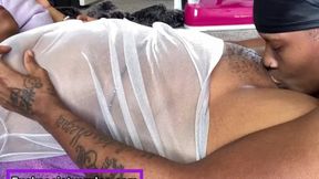 Large clit sucking, spanking, and fingering&#x1F449;