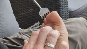 tickling outdoors