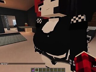 The goth girl can't control herself and fucks me sensually / Minecraft Jenny Mod