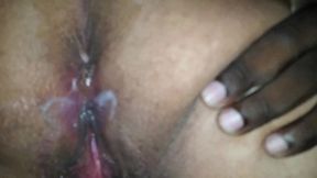 real amateur threesome interracial, husband films his wife fucking with a monster bbc