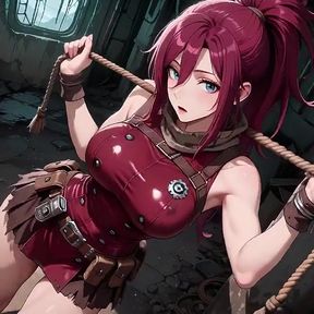 Purple-haired Partner Whispers Secrets Nearby. It's Not Just a Break in Battle