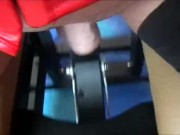 Zicken Pussy sqirt on Monkey Rocker